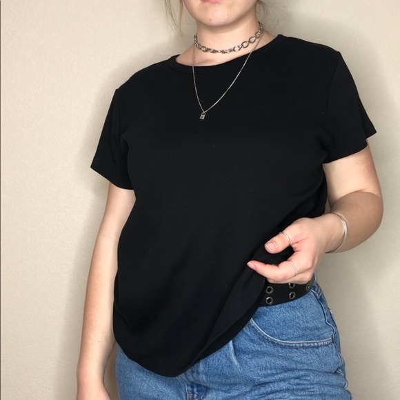 H&M Tops - Oversized Ribbed T- Shirt